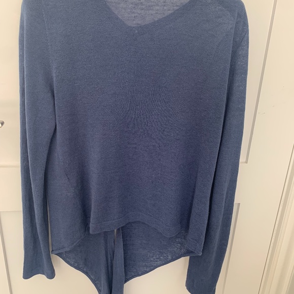 Blue Light Linen Luisa Cerano vest - Picture 4 of 5